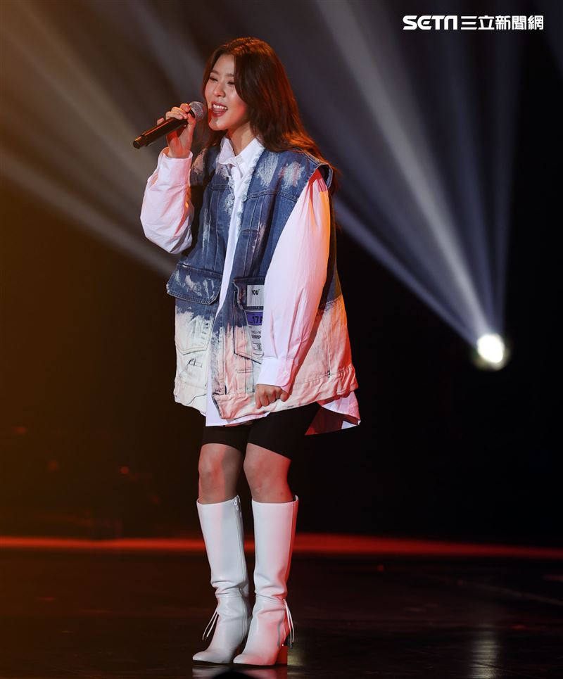 劉艾立出席雙11PChome演唱會。（記者邱榮吉/攝影）