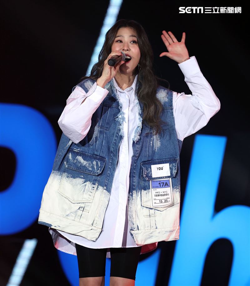 劉艾立出席雙11PChome演唱會。（記者邱榮吉/攝影）