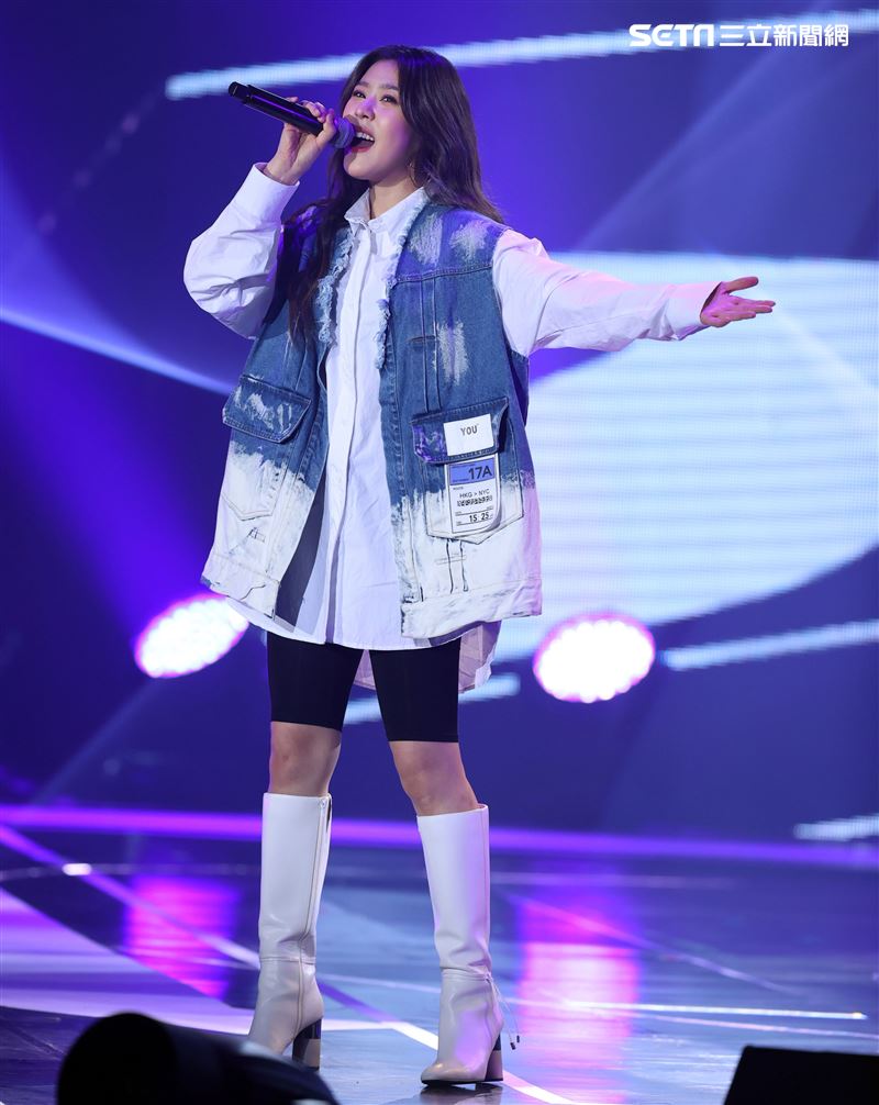 劉艾立出席雙11PChome演唱會。（記者邱榮吉/攝影）