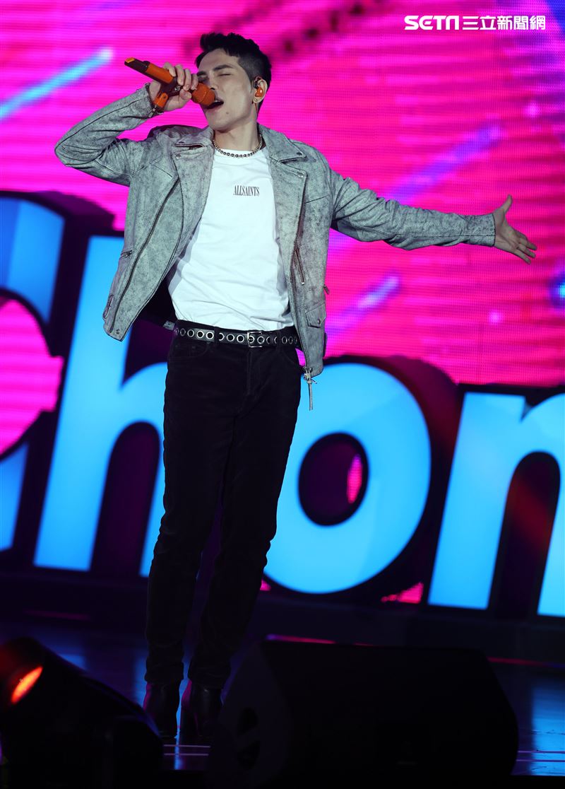 蕭敬騰出席雙11PChome演唱會。（記者邱榮吉/攝影）