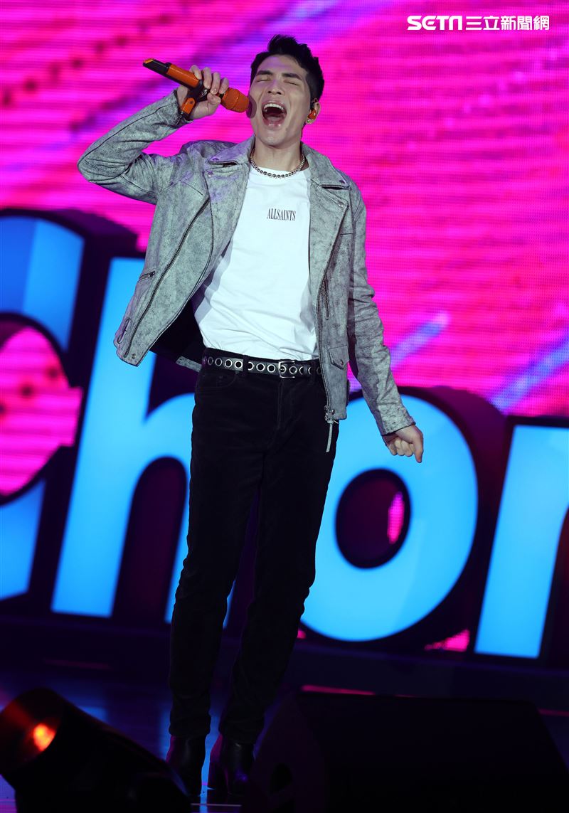 蕭敬騰出席雙11PChome演唱會。（記者邱榮吉/攝影）