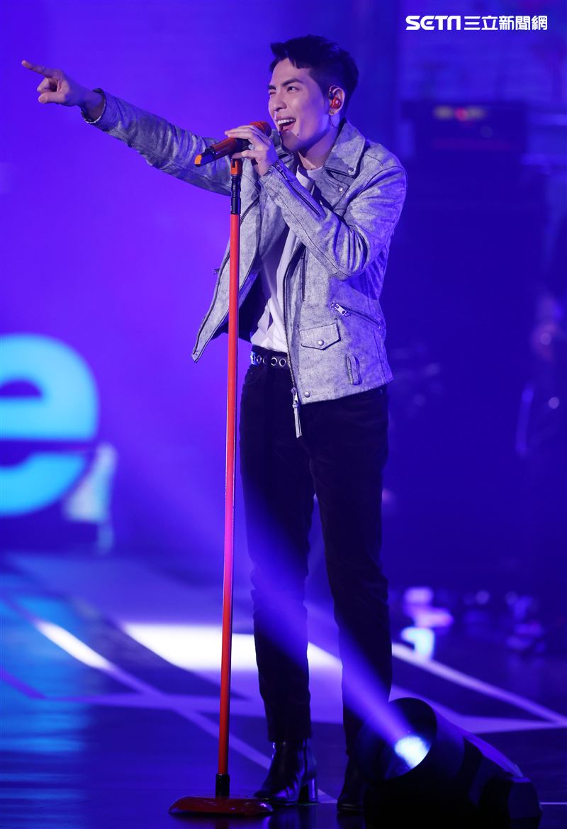 蕭敬騰出席雙11PChome演唱會。（記者邱榮吉/攝影）