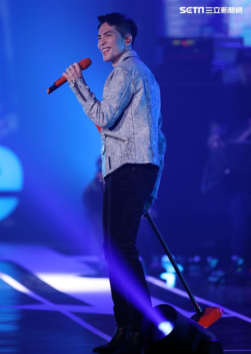 蕭敬騰出席雙11PChome演唱會。（記者邱榮吉/攝影）