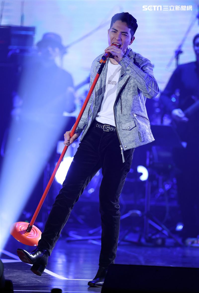 蕭敬騰出席雙11PChome演唱會。（記者邱榮吉/攝影）