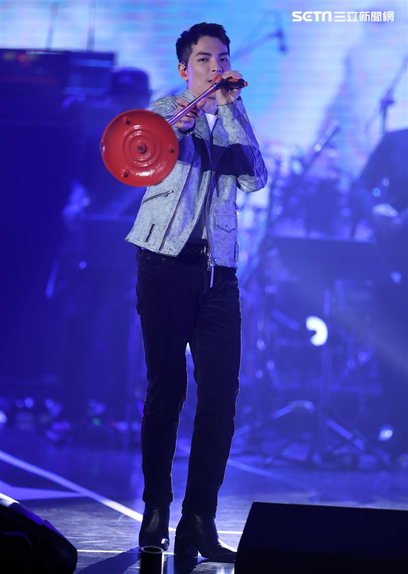 蕭敬騰出席雙11PChome演唱會。（記者邱榮吉/攝影）
