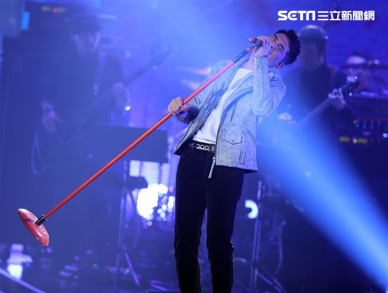 蕭敬騰出席雙11PChome演唱會。（記者邱榮吉/攝影）