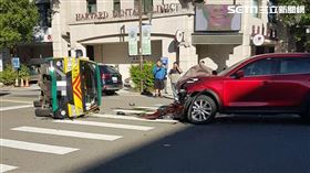 苗栗,娃娃車車禍(圖/翻攝畫面)