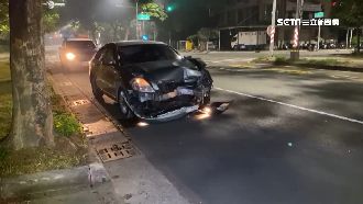 女酒駕逆向直直衝　撞斷電線桿還逃逸