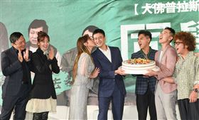 《同學麥娜絲》上映記者會，王彩樺溫柔魅力融化劉冠廷　潘慧如自爆親密戲想著別人。（圖／甲上提供）