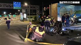 士林,延平北路七段,通河西街,休旅車,機車 翻攝畫面