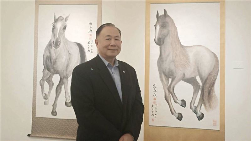 文武雙全　陳永康上將開畫展令人驚豔
