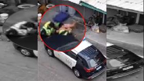台東,警察,扭打,踢飛,