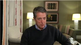 英國男星休葛蘭接受訪問坦言罹患感染武漢肺炎。（圖／翻攝自YouTube）