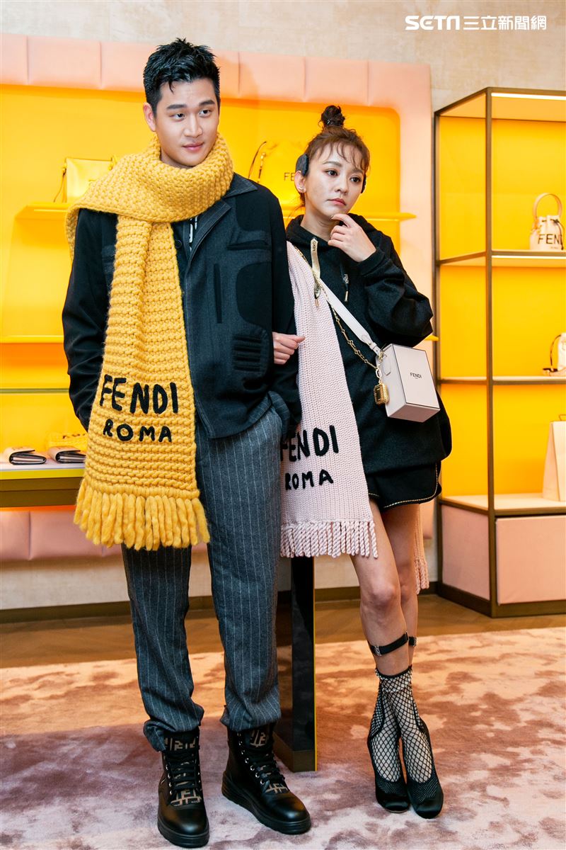 周興哲、陳意涵出席FENDI新品記者會。（圖／記者楊澍攝影）