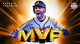 ▲勇士一壘手佛里曼（Freddie Freeman）獲選國聯MVP。（圖／翻攝自MLB推特）