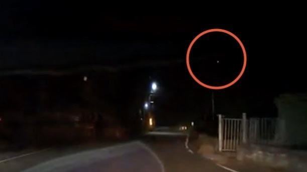 飛碟？流星？彰化夜空出現神秘亮點