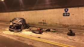 蘇花公路大清水隧道車禍　雙向交通受阻花蓮台9線蘇花公路159公里處大清水隧道內13日下午發生車禍，造成隧道內雙向交通受阻。（民眾提供）中央社記者張祈傳真　109年11月13日
