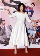 梁舒涵出席華劇 「廢財闖天關」首映。（記者邱榮吉/攝影）