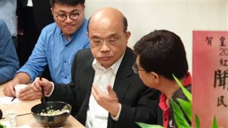 率隊道歉吃牛肉麵　蘇貞昌自曝心底話