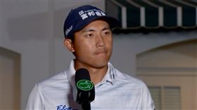 ▲潘政琮美國高球名人賽第2輪賽後受訪。（圖／翻攝自潘政琮臉書）