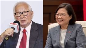 張忠謀、蔡英文（組合圖／記者林聖凱攝影、總統府提供）