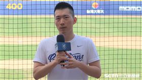 富邦悍將領隊蔡承儒。（圖／記者王怡翔攝影）