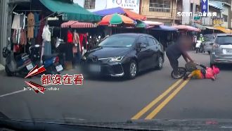 開車門「擊落」單車婦　違停伯恐挨罰