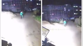 中國,湖北,男童,騎士,燈光,夜歸（圖／翻攝自梨視頻）