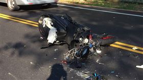 139縣道又奪命！騎士撞貨車底輾斃（圖／翻攝自彰化縣媒體記者協會）