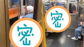 車門一打開，巨鼠爬上地鐵！（圖／翻攝自YouTube／Jonothon Lyons）