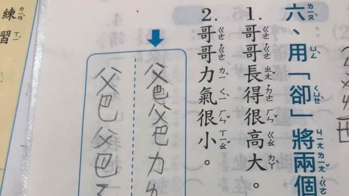 童作業曝光爸下體尺寸！女師一看臉紅
