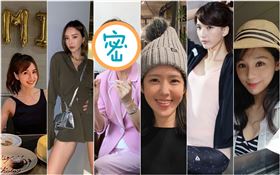  台大五姬翁滋蔓、余函彌、陳匡怡、吳依潔、劉乃潔，前副總統呂秀蓮（翻攝自翁滋蔓、余函彌、陳匡怡IG；呂秀蓮吳依潔、劉乃潔臉書）