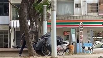 街友就該死？台中奧迪男持棍嗆街友