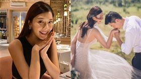  香港女星余香凝/疑似懷孕/突然宣布跟圈外男友結婚並曬婚紗照。IG