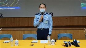 空軍第五聯隊少將聯隊長謝日升說明F-16失聯