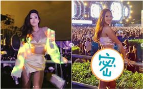 薔薔現身電音趴。（圖／翻攝自IG）