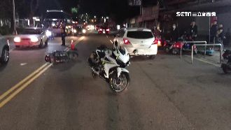 大型重機逆向上路　順向騎士無辜遭撞