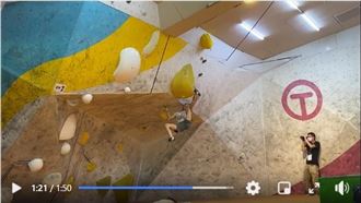 不是吊鋼絲　攀岩一姐徒手攀登網看呆