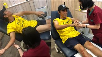 不讓擔心狂喊沒事　吳宗憲摔車繼續錄