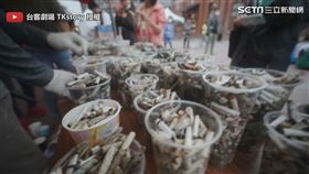 ▼▲北一女４位高三生號召百位中學生撿菸蒂。（圖／台客劇場 TKstory 授權）