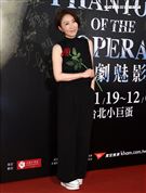 李翊君觀賞「歌劇魅影」。（記者邱榮吉/攝影）