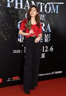 關詩敏觀賞「歌劇魅影」。（記者邱榮吉/攝影）