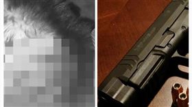 中國,甘肅,槍枝,妻子,射殺,太陽穴（組合圖／翻攝自梨視頻與Pixabay圖庫）