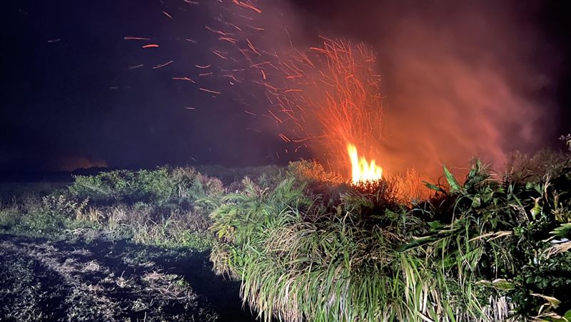 墾丁風吹砂山坡灌木林大火　無人傷亡