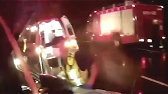 台9線瑞穗車禍　軍人、女友生死相隔