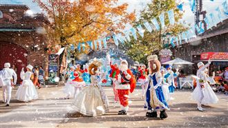 六福村下雪了！童話耶誕村28日開村