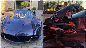 撞爛老爸「9787萬帕加尼風神」　17歲富二代笑曝這句（圖／翻攝自tim_gillean IG、GG Exotics YouTube）