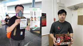 天水圍區議員王百羽與九龍城區議員李軒朗先後遭商業罪案調查科逮捕（圖／翻攝自王百羽、李軒朗臉書）