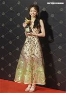 第57屆金馬獎陳姸霏以「無聲」獲得最佳新人獎。（記者邱榮吉、楊澍攝影）