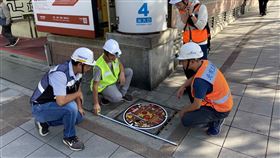 「台北蓋水」特色人孔蓋（水利處提供）